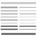 Design elements - page divider line set Royalty Free Stock Photo