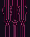 DESIGN ELEMENTS PINK BLACK LINES