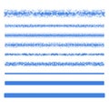 Design elements - pixel text divider line set