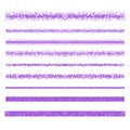 Design elements - purple page divider line set Royalty Free Stock Photo