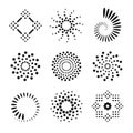 Design Elements Set. Abstract Dots Icons Royalty Free Stock Photo