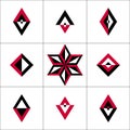 Design elements set. Abstract geometric icons