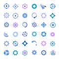 Design elements set. Abstract holiday icons Royalty Free Stock Photo