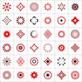 Design elements set. Abstract icons Royalty Free Stock Photo