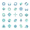 Design elements set. Abstract icons. Royalty Free Stock Photo