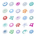 Design elements set.  Abstract icons Royalty Free Stock Photo