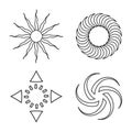 Design elements set. Abstract icons Royalty Free Stock Photo