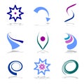 Design elements set  Abstract icons Royalty Free Stock Photo