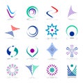 Design elements set.  Abstract icons. Vector art Royalty Free Stock Photo