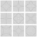 Design elements set. Abstract lines patterns Royalty Free Stock Photo
