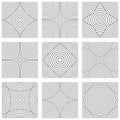 Design elements set. Abstract lines patterns Royalty Free Stock Photo