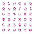Design elements set. Abstract geometric icons