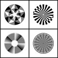 Design elements set. Abstract rotation circle icons Royalty Free Stock Photo