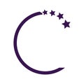 Design elements with star sign illustration. Development logo. G