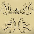 Design elements for vintage frames 1. Royalty Free Stock Photo