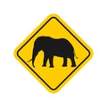 Design of elephant sign Royalty Free Stock Photo
