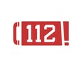 Design of 112 emergency icon