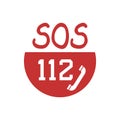 Design of 112 emergency icon