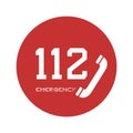 Design of 112 emergency icon