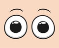 Design of eyes looking draw Royalty Free Stock Photo