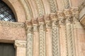 Design on Facade of Cathedral Church, Modena Royalty Free Stock Photo