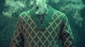 The design features a classic argyle motif with rhombuses that blend into the background, making it suitable for use in