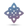 Design featuring interwoven loops and a symmetrical flower-like Royalty Free Stock Photo