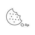 Design of flat cokkie icon Royalty Free Stock Photo