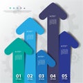 Design flat shadow arrow banners /graphic or website .Vector/EPS10