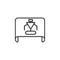 design, flowchart, robot icon. Simple outline vector of Web Design Development  set icons for UI and UX, website or mobile Royalty Free Stock Photo