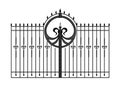 Design of forged products. metal gate sketch. modern blacksmithing Royalty Free Stock Photo