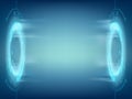 Design of futuristic HUD user interface with copy space.