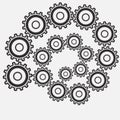 Design of gears of different diameters