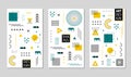 Design geometric poster with abstract memphis shapes. Geometric pattern texture with lines, grid, circles for poster, social media