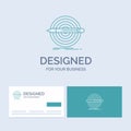 Design, goal, pencil, set, target Business Logo Line Icon Symbol for your business. Turquoise Business Cards with Brand logo