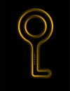 Design gold key Royalty Free Stock Photo