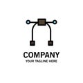 Design, Graphic, Tool Business Logo Template. Flat Color Royalty Free Stock Photo