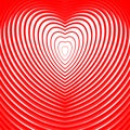 Design heart twisting movement illusion background Royalty Free Stock Photo