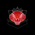 cobra art design Royalty Free Stock Photo