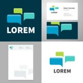 Design icon element with Business card and paper template Royalty Free Stock Photo