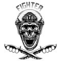 Design illustration fighter military Royalty Free Stock Photo