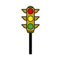 Design Illustration Traffic Light Style