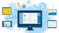 Integrated Digital Ecosystem Royalty Free Stock Photo