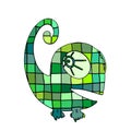 Imaginative chameleon illustration