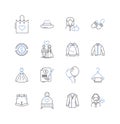 Design industry line icons collection. Creativity, Innovation, Aesthetics, Typography, Branding, Graphics, Visuals