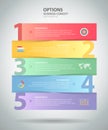 Design Infographic template 5 steps. for bussiness concept