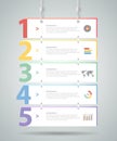 Design Infographic template 5 steps. for bussiness concept