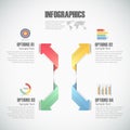 Design Infographic template 4 steps. for bussiness concept