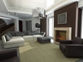 Design of interior. Living-room