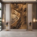 Design interior luxury living room render marble ai generator
